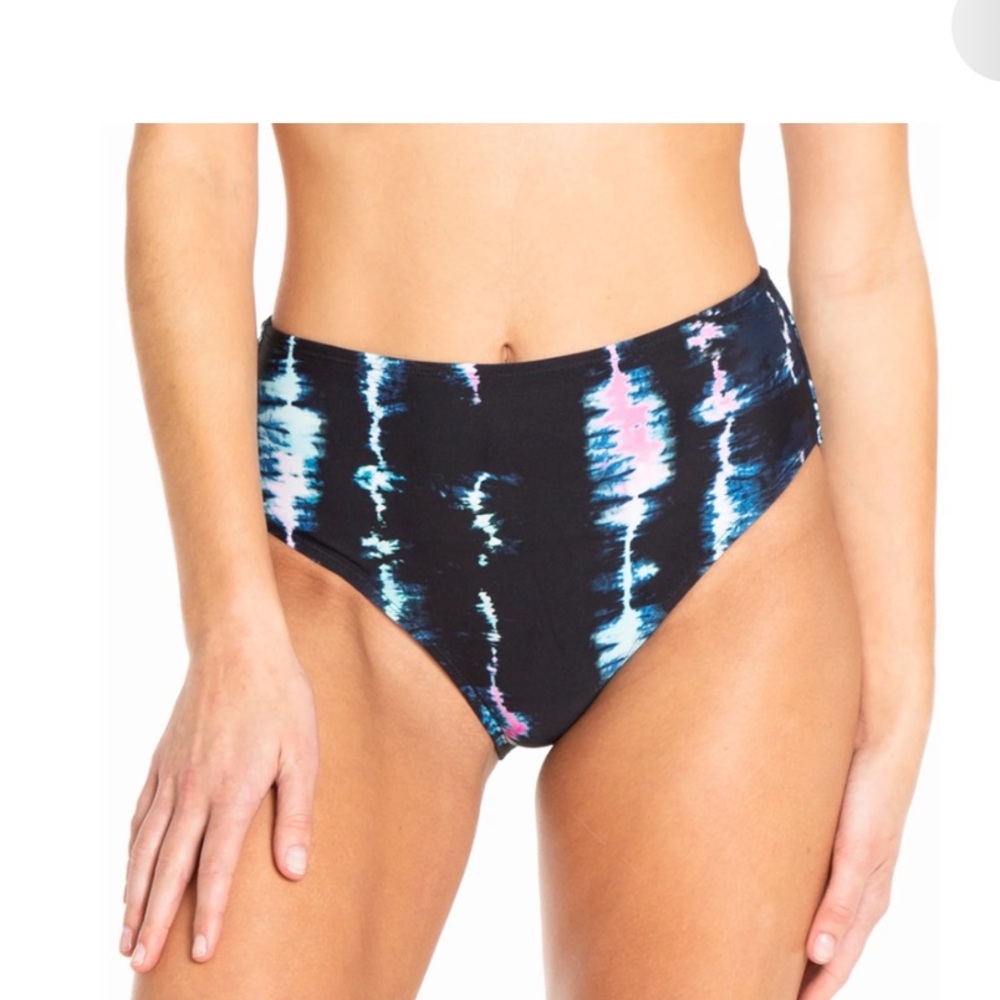 Cyn & Luca Juniors' Night Vibe Hannah High Waist Bikini Bottom - Picture 12 of 16